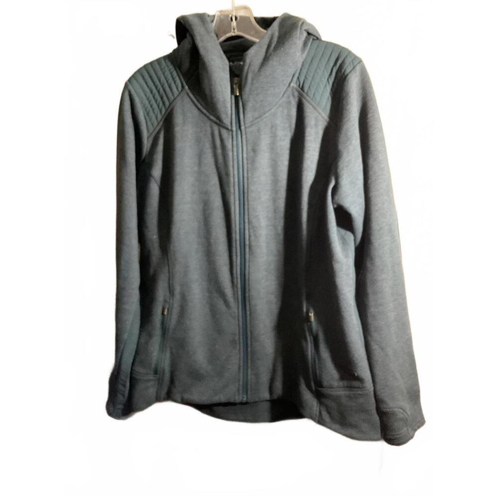 Athleta Zip-Up Hoodie with Quilted Shoulder XL
